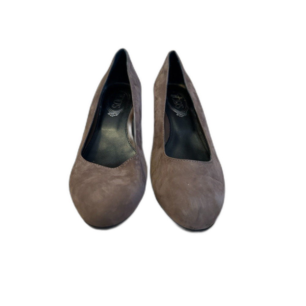Tod's Brown Closed Toe Wedge Heel